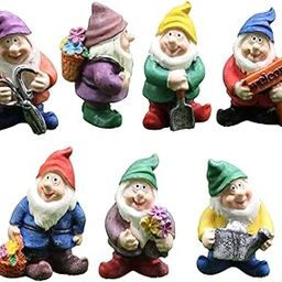 LOOM TREE® 7Pack of Resin Outdoor Gnomes Fairy Gardens Decoration Micro Landscape | Yard, Garden & Outdoor Living | Garden Decor | Statues & Lawn Ornaments-image-23