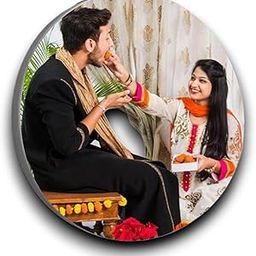 URBAN GIFTING Rakhi Personalized Photo Memory Fridge Magnets – Custom Acrylic Magnet Set of (3.5x3.5 inch, 3mm Thick) – Unique Gift for Birthday, Anniversary, Home Décor-15