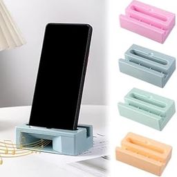 VAUGHN Mobile Phone Holder and Sound Amplifier – Plastic Cell Phone Stand with Built-in Passive Speaker Amplifier – Universal Compatibility – Pack of 1 Multicolor-image-38