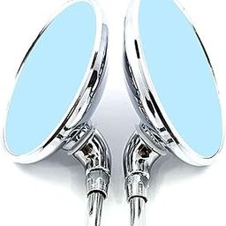 Pure Biking Rear View Touring Chrome Mirror Pair Compatible for Classic, Bullet, Standard, Electra (2012-2020)-image-63