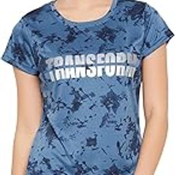 Women's Geometric Regular Fit T-Shirt-image-58