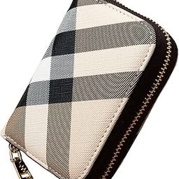 Fashion Women's Card Bag Zipper Small Coin Purse Male and Female Organ Credit Card Holder Multi-Card Driver's License Holder (Cream)-picture-29