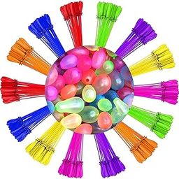 PARTISH Rubber Holi Water Magic Balloons L Set Of 15 Bunch L 555 Baloons L Multicolour L Quick Fill And Auto Tie In 60 Seconds With Universal Tap Adaptor-3