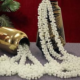 TIED RIBBONS Pack of 6 Decorative Artificial Mogra Jasmine Flower Garland String (White, 152.4 cm) for Home Navratri Decoration Pooja Room Wall Hanging Toran for Main Door Entrance Wedding Decor Items-image-15