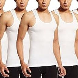 Men's Solid Regular Fit Vest (Jon RN W 90x5_White L)-picture-27