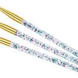 RUBYFACE 3 PCS Nail Art Liner Brushes, UV Gel Painting Acrylic Nail Design Nylon Brush, Nail Painting Drawing Pens (7/9/11mm)-19