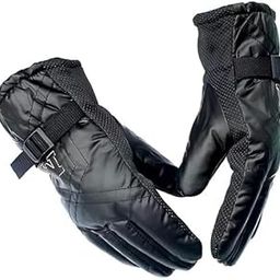 GLOWSTORMLong Men's Snow & Windproof Thermal Soft Warm Winter Riding & Protective Gloves (Fur/Fleece Inside) Warm Hand Riding Cycling, Byke, Bike, Scooty,Motorcycle Travelling (Black)-image-85