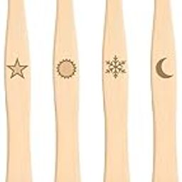 Bambio Natural Bamboo Toothbrushes, Set of 4, 100% Biodegradable, BPA Free Soft Bristles, Identification Marks, Biodegradable, Anti-Bacterial, Eco-friendly, Natural-image-48