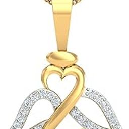 14KT Yellow Gold Angel Wings Pendant for Women-image-38