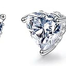 1 ct/pair GRA Certified Moissanite Sterling Silver Stud Earrings for Women, 18K White Gold Plated D Color VVS1 Clarity-image-91