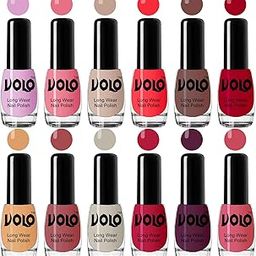 Volo Best Affordable Gloss Nail Polish Combo 12 Pcs Full Year Collection(Purple, Pink, Nude, Red, Nude, Red, Nude, Tan, Nude, Corals, Wine, Pink) 60 ML-image-70