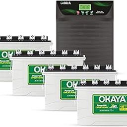 Okaya Inverter with Four Battery Combo for Home,Office & Shops|ATSW4550 48V True Sine Wave Inverter 4000VA with OPSJT17048 140Ah Inverter Battery |Warranty: 36 Months(Inverter) & 48 Month(Battery)-image-73