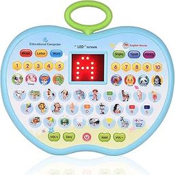 Toyshine Kids Computer Tablet Toy Baby Children Early Educational Learning Machine Toys Electronic Children Study Game for 3+ Year Old's Girls Boys Gift Birthday Presents- Apple-image-58