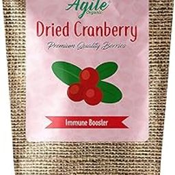 Agile Organic Whole Cranberry 500g - Cranberries Dry Fruit | Antioxidant Rich, Non -GMO, Gluten Free & Vegan | Healthy Snack (500 grams) Imported From USA Dried Cranberry-image-9