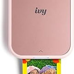 Canon Ivy 2 Mini Photo Printer, Print from Compatible iOS & Android Devices, Sticky-Back Prints, Blush Pink-0