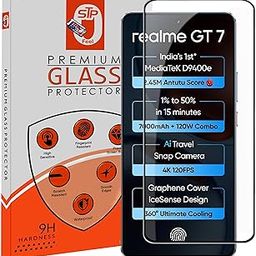 STP FEEL® Premium HD+ Tempered Glass Screen Protector Guard Compatible For Realme GT 7 5G (6.78 Inch, Pack of 1) | Edge to Edge Coverage With Easy to installation kit for Smartphone-23