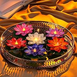Led Tealight Candles for Home Decoration (Floating Warm Yellow, 12)-image-80