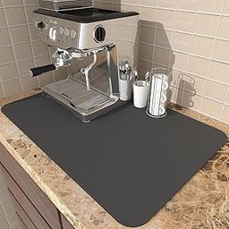 Kitchen Dish Drying Mat – Large, Non-Slip, Water Absorbent, Quick Drying Mat for Dishes, Glasses & Utensils(60X40)-21