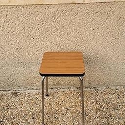 INDIAN DECOR. 38443 Breakfast Stool Modern Dressing Stool, Metal Round Stool Bedroom Living Room Shoe Changing Stool Stable Durable Stacking Stools - Orange Cushion - Chrome Frame (27x27x45cm)-picture-18