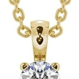 Pendant Gold 22K Pure Gold Neck Piece ओरिजनल डायमंड नेकलेस Round Brilliant vvs1 Clarity D Color Real Diamond Stone Original Certified Beautiful Solitaire Round Shaped Sone Ka Locket Ladies Asli Heera हीरे का पेंडंट-image-80