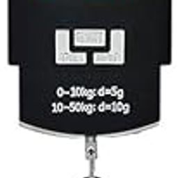 MAMYA Portable Digital 50 Kg Weighing Scale with Metal Hook (Black)-42
