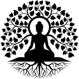 Metal Art Fusion Tree of Life Buddha Metal Wall Art | Meditation Yoga Altar Buda Indoor Zen Home Decor | Outdoor Garden Patio Hanging | 40CM X 40 CM Black-image-25