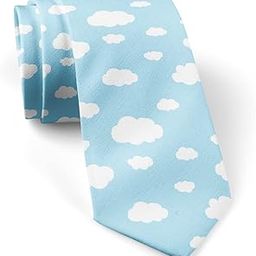 ( Blue Sky White Clouds ) Fashion Novelty Necktie, Conversation Neckwear Ties Great for Party and Events-image-32