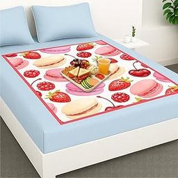 ROYAL CREATION Luxury Waterproof Bed Server/Food Mat/Dastarkhan/Bedsheet Protector for Home Kitchen & Living Room | Heavy Material (Digital Print) Size 36X36 INCH Life Upto 8 Year (MULTICOLOUR-112)-image-61