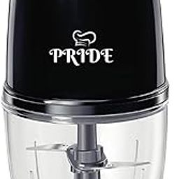 PRIDE Electric Chopper 250 Watts | Vegetable Chopper, Cutter, 100% Pure Copper Motor| Twin Stainless Steel Blade | 700 Ml | One Touch Operation | Black.-32