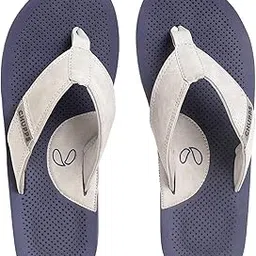 chupps Airflow Navy Grey Drift Orthopedic Slippers | Soft Footpharma Footbed | Breathable Ventilation Holes | Lightweight Flip Flops | Anti-Skid Chappals for Everyday For Mens-picture-0