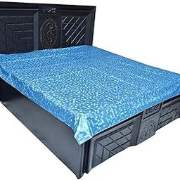 Kuber Industries PVC Double Bed Mattress Protector Sheet, Blue, 6.5 * 6 feet - CTKTC022297-image-10