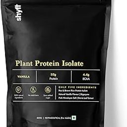 Shyft Plant Protein Isolate | Vanilla - 500g | Pea & Rice Protein | 25g Protein, 4.4g BCAA | Easy to Digest | Complete Amino Acid Profile | Just 5 Natural Ingredients | No Chemicals-image-52