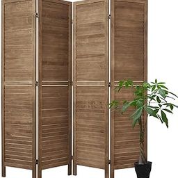7 Trees Wooden Room Partition Divider | 4 Panel Folding Privacy Screen in Brown Finish | Wooden Room Divider for Living Room, Bedroom, Office, Restaurant & Spa | Decorative Wooden Partition-image-60