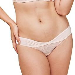 Women's Nylon Modern Solid Bikini Style Underwear (Pack of 1) (P138_Pearl Blush_M)-image-5