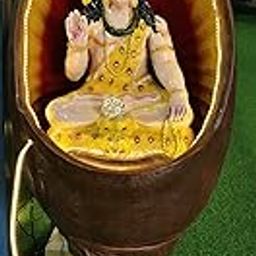 Holiness Craft 4.5 feet Long Shiva Water Fountain with Stand, Indoor Outdoor Garden Decor, with LED Lights and Water Pump-image-14