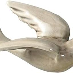 UJEAVETTE Flying Wall Birds Hanging Ornament Swallow Ceramic Sculpture Decor S Grey-image-0