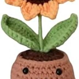 Artsty Sunflower Pot with Heart Plant-Inspired Crochet with Wholesome, Heartwarming Decorative Touch-image-80