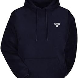 Solid Cotton Fleece Full Sleeves Relaxed Fit Comfortable Winter Office, Outdoor Wear with Kangaroo Pocket Casual Hoodie for Men-image-4
