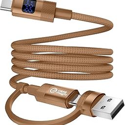 Case-Magic 2-in-1 Type-C to Type-C Cable & USB-A to Type-C Cord| 60W Fast Charging, 480Mbps Data, LED Display, Nylon Braided| For Smartphone Tablet iPhone iPad Laptop MacBook Samsung S25/S24/Flip (1M)-26