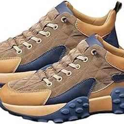 Men's Walking Shoes Non Slip Breathable for Hiking Short Trips Outdoor Khaki 40 (Athletic)-picture-27
