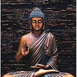 Decals Creation Gautam Buddha Vinyl Reusable Self-Adhesive Sticker | Wall Reusable Self-Adhesive Sticker For Living Room/Bedroom/Office Size - 60 Cm X 90 Cm-image-32