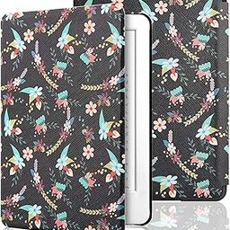SwooK Classic Printed Magnetic Flip Cover Case for 6.8" Kindle Paperwhite 11 11th Generation 2021 / Kindle Paperwhite Signature Edition Soft Back Flip Cover Case (Vintage Flora)-image-95