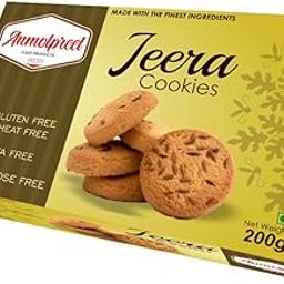 ANMOLPREET Jeera Cookies 200g Wheat Gluten Soya & Lactos Free Delicious Crunchy Gourmet Biscuit-image-59