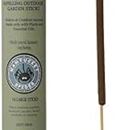 Nantucket Spider Mosquito Repellent Sticks 14 Pack & Holder | Repels Mosquitoes & Flies | Slate Block Holder | Natural Essential Oil Incense for Outdoor Garden |-image-46