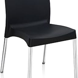 Nilkamal Mid Back Chair NS07SS | Chair for Living Room, Bed Room, Kitchen, Office Room, Outdoor| 100% PolyPropylene Stackable Chair | (Iron Black)-22