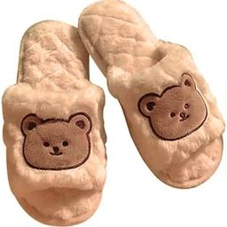 Warm Slipper for Women's Fur Flip Flops Winter Fashion Slipper for House & Bedroom Slides Home Indoor Outdoor Sandals-image-2
