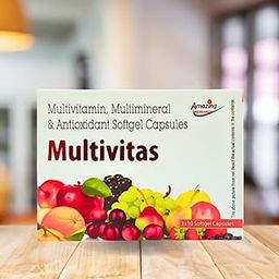 Multivitas Multivitamin, Multimineral & Antioxidant Softgel Capsules (Pack of 30 Capsules)-49
