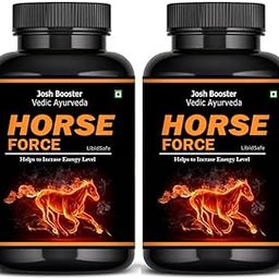 Black Horse Force Capsules - may support Men's Power with 2X Strength Formula - Improve Stamina & Vitality Naturally - Pack of 2-image-48