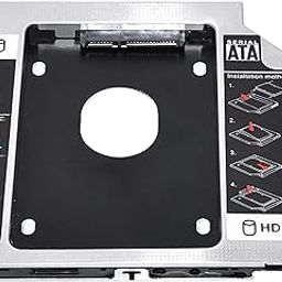 Laptrix Universal 9.5mm SATA to SATA 2nd SSD HDD Hard Drive Caddy Adapter Tray Enclosures for DELL HP Lenovo ThinkPad ACER Gateway ASUS Sony Samsung MSI Laptop (9.5mm Universal Caddy)-26