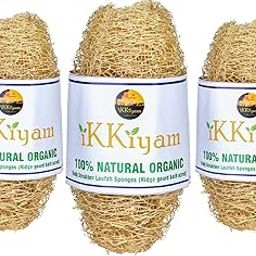 Loofah Ridge Gourd Bath Scrub (Peerkangai Bath Scrub)| Soft and Gentle Body Scrubber Loofah Sponges | Soothing Body Exfoliater |Biodegradable and Eco-friendly Natural Scrubber | Pack of 3-12